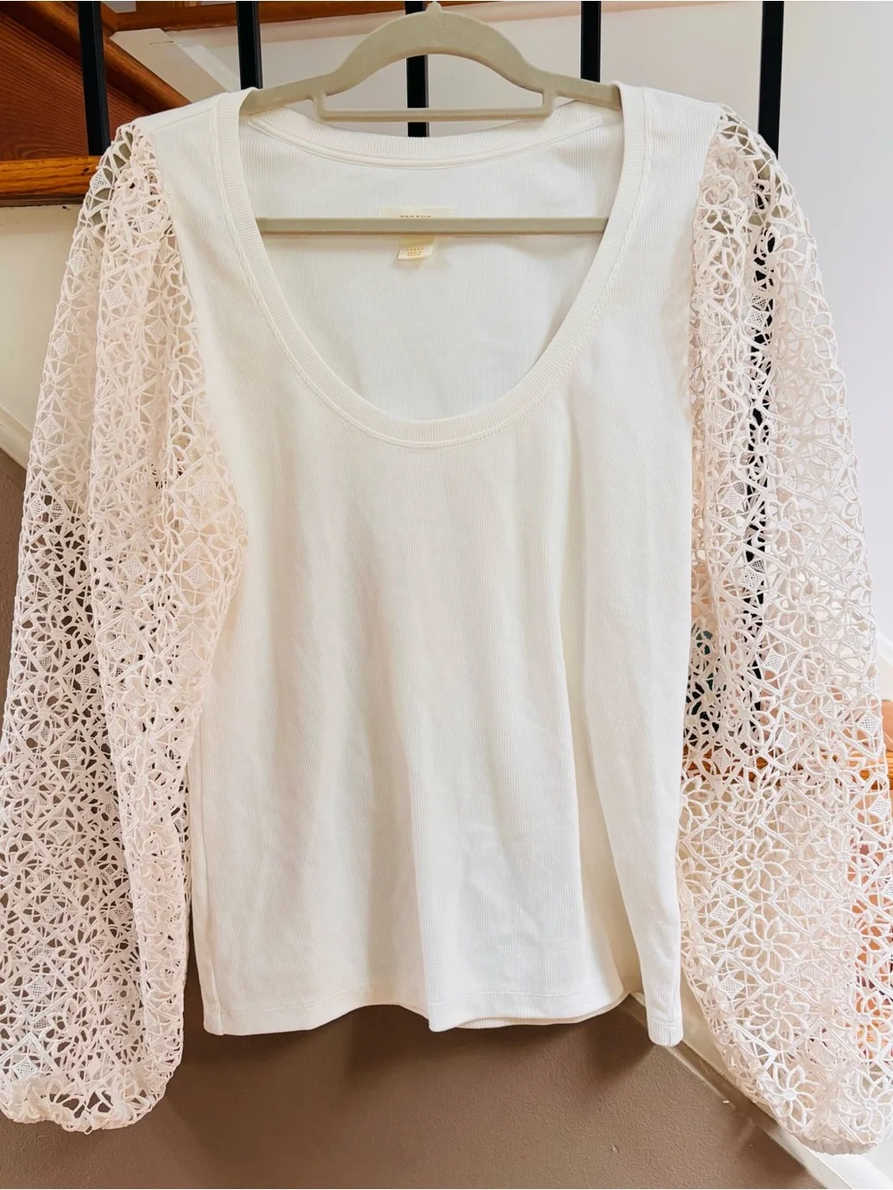 Anthropologie Maeve Ribbed shirt size large
